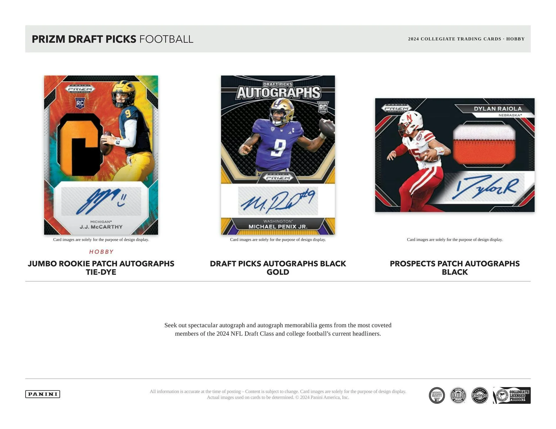 2024 Panini Prizm Draft Picks Football Hobby Box - Image 4
