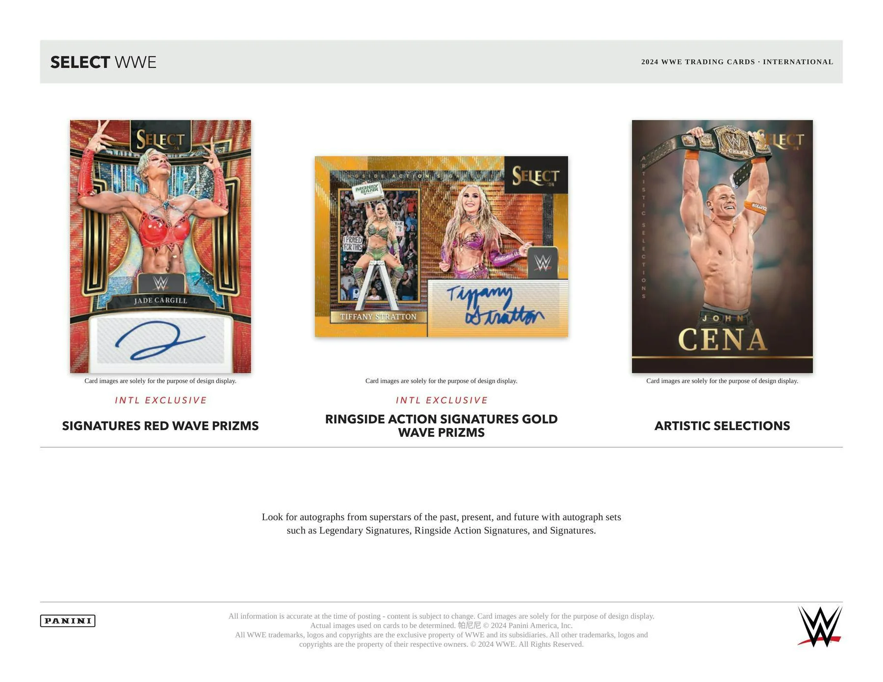 2024 Panini Select WWE Wrestling International Hobby Box - Image 3