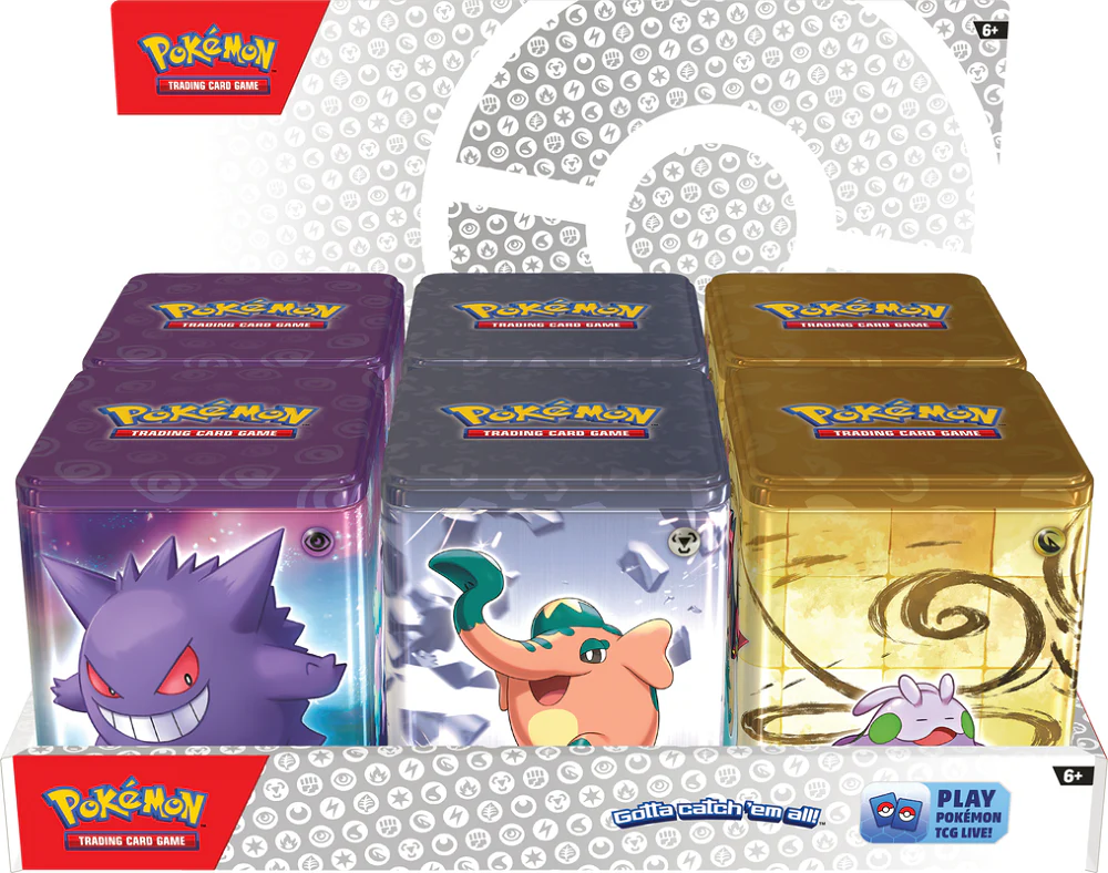 2024 Pokemon Stacking Tins Q1 Set of 3