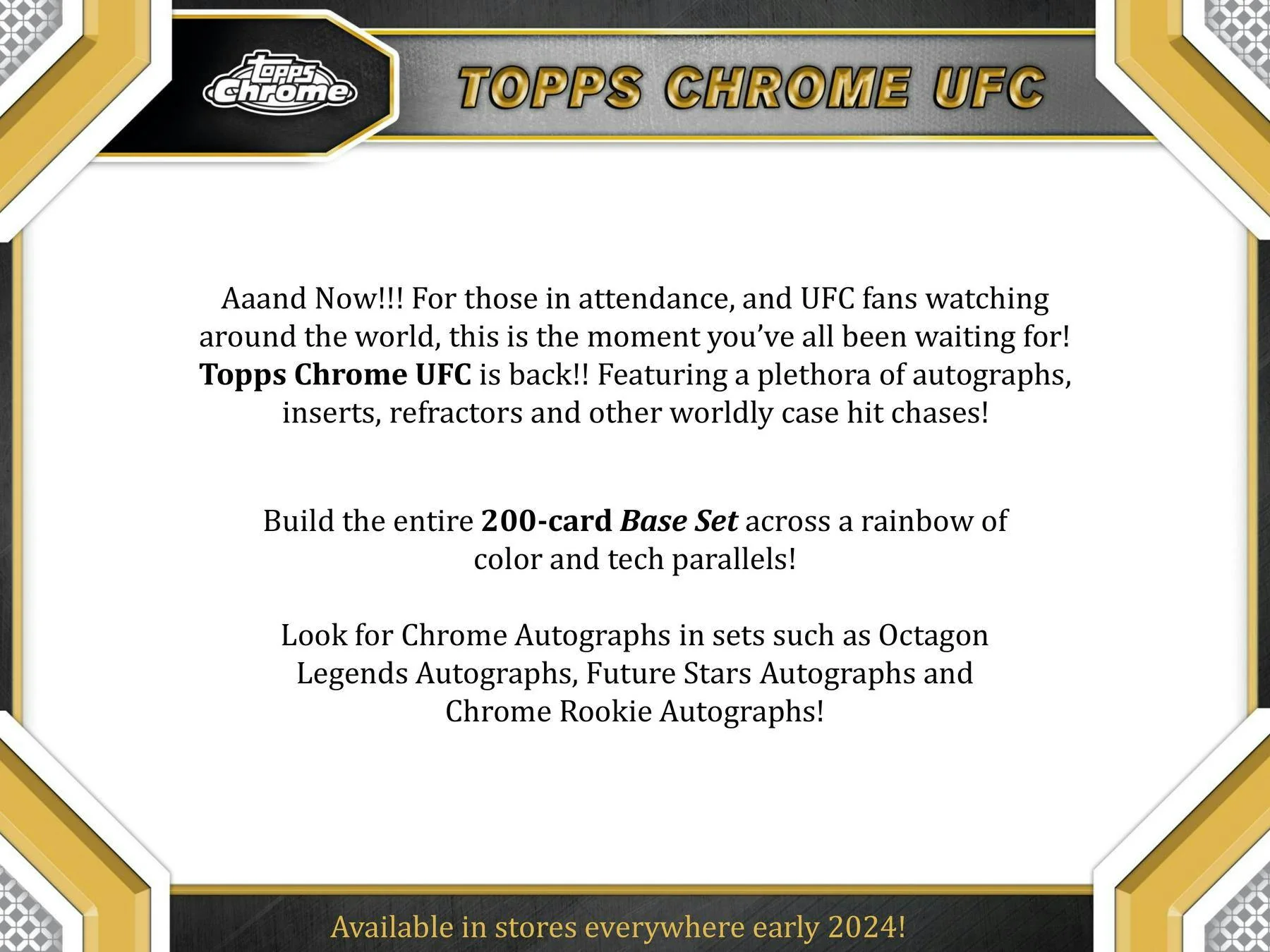 2024 Topps Chrome UFC 6-Pack Blaster Box - Image 3