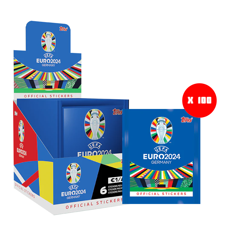 2024 Topps UEFA EURO Stickers (100 pack/box) +  Album