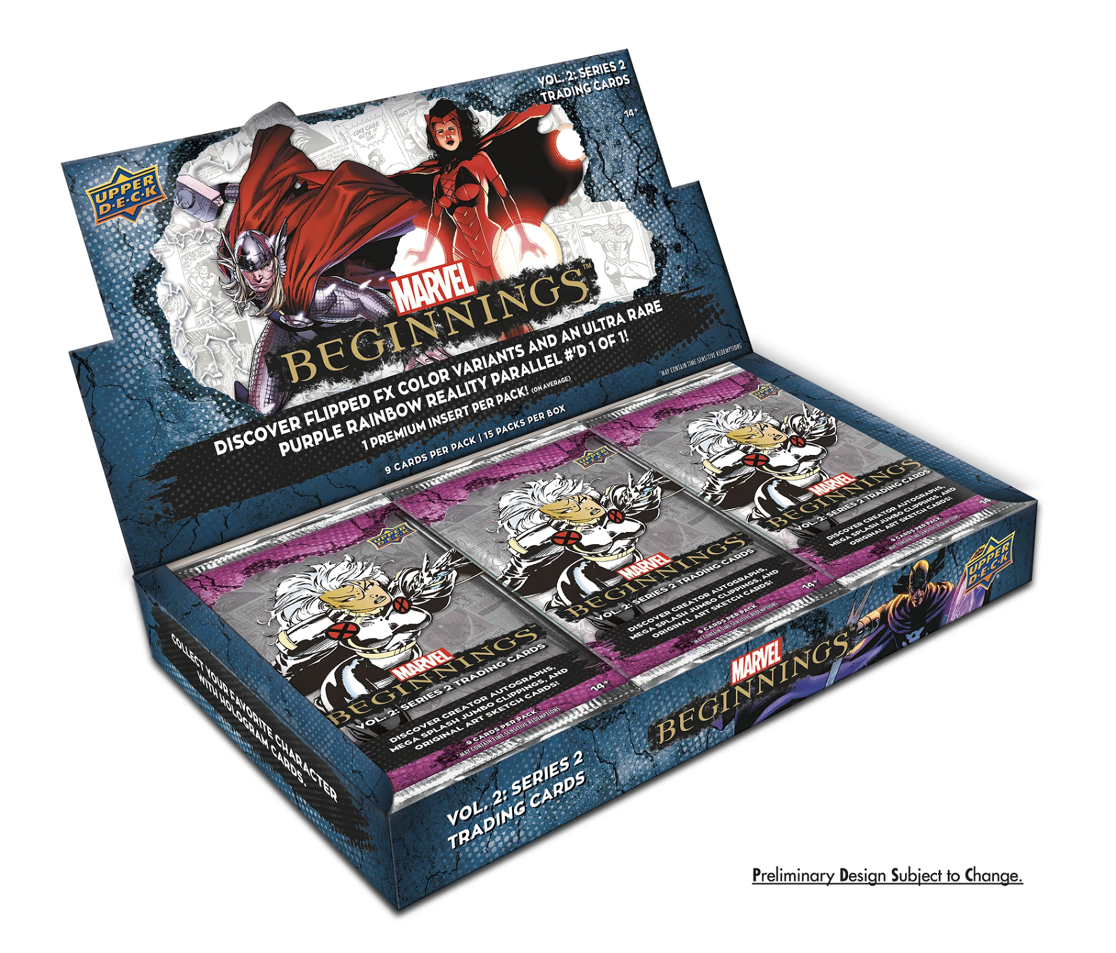 2024 Upper Deck Marvel Beginnings Hobby Box (Volume 2 Series 2) - Image 2
