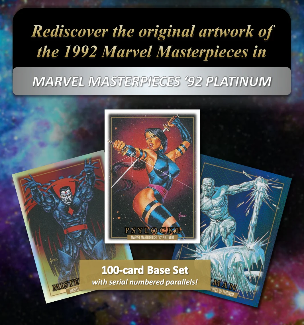 2024 Upper Deck Marvel Masterpieces '92 Platinum Hobby Box - Image 2