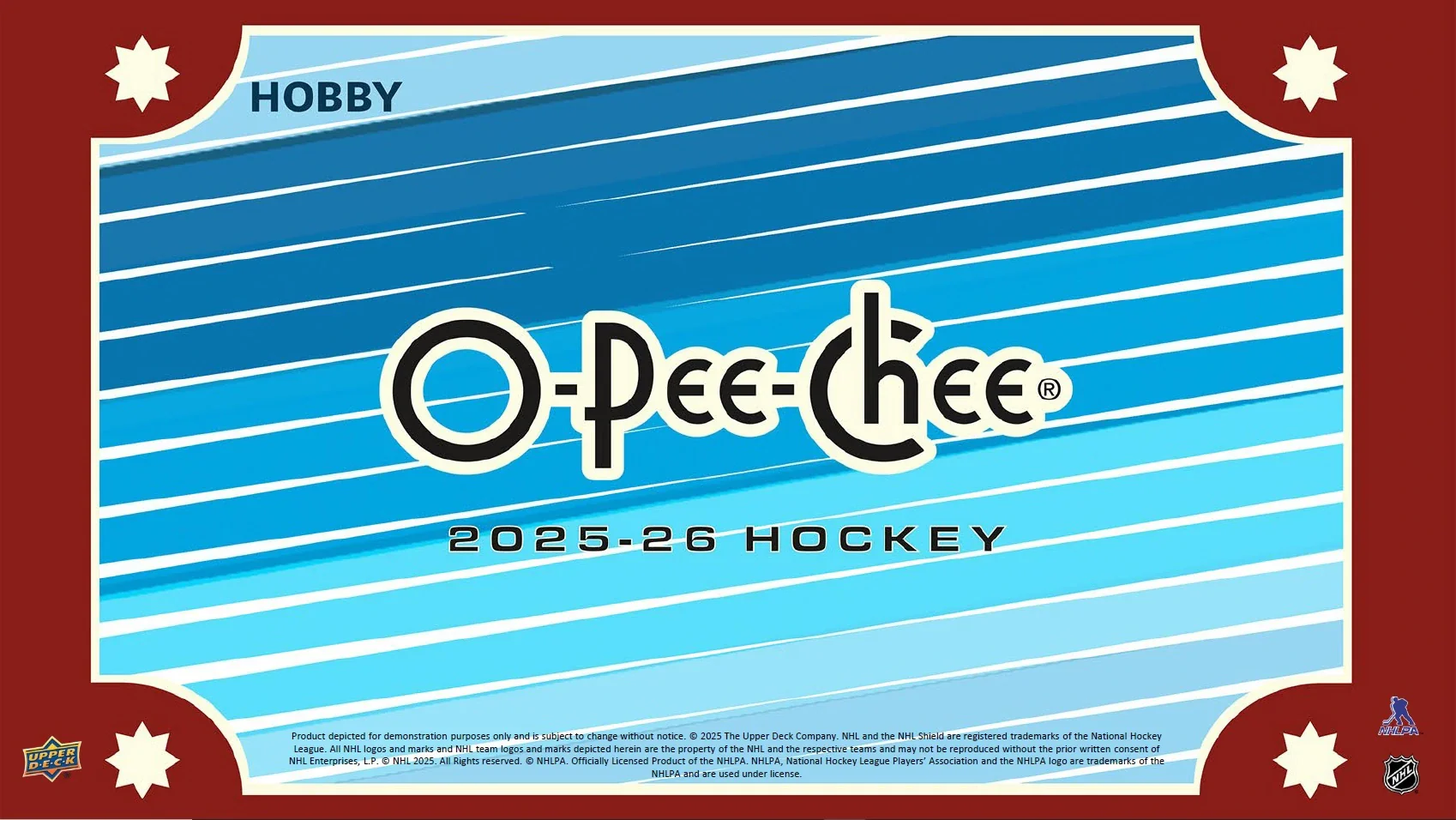 2025-26 Upper Deck O-Pee-Chee Hobby Case (Case of 16 Boxes)