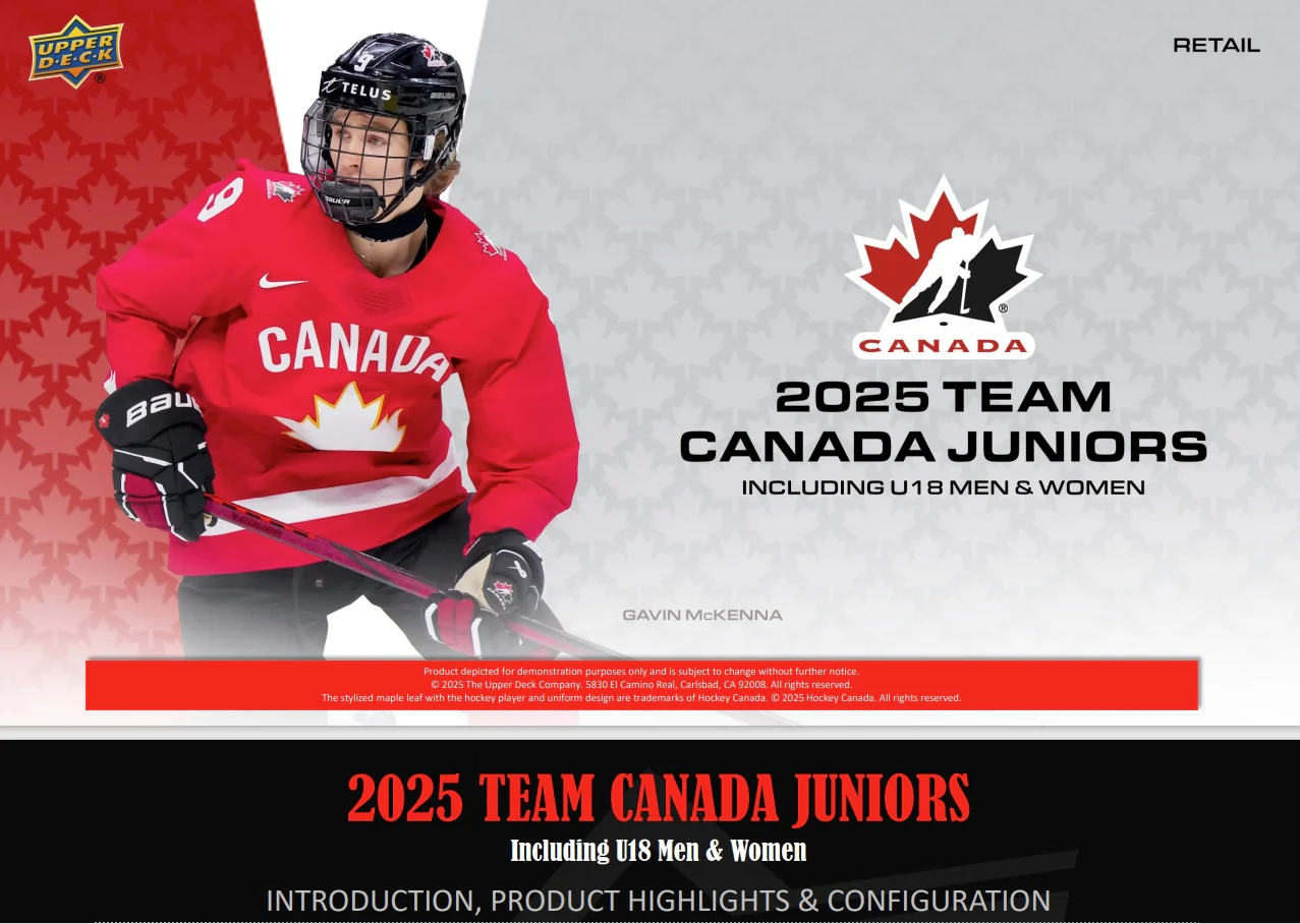 2025 Upper Deck Team Canada Juniors Hockey Blaster Case(Case of 20 Box) - Image 2