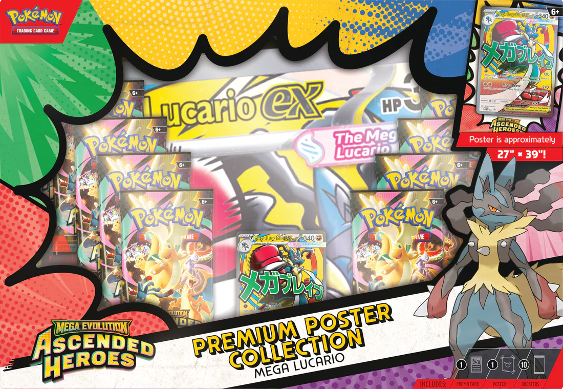 Pokemon Ascended Heroes Premium Poster Collection Box