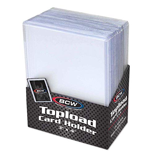 BCW Toploader 3" X 4" Regular (20 Pt) (Lot of 5)