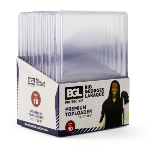 BIG GEORGES LARAQUE Premium Toploaders 3 x 4 (180pt) (Lot of 2)