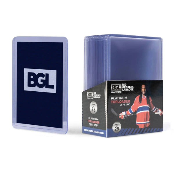 BIG GEORGES LARAQUE Premium Toploaders 3 x 4 (35pt) (Lot of 2)