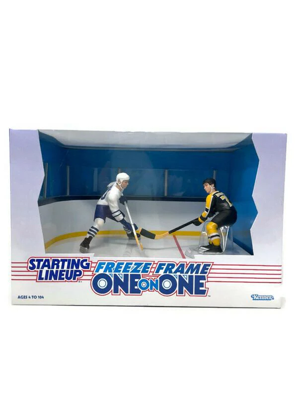Kenner Starting Lineup Freeze Frame One on One Vintage Hockey Figurine (Mats Sundin vs Ray Bourque)