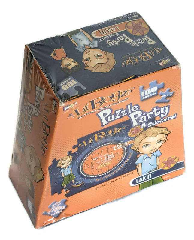Lil' Boyz Puzzle Party & Stickers Lakin Jigsaw Puzzle Box