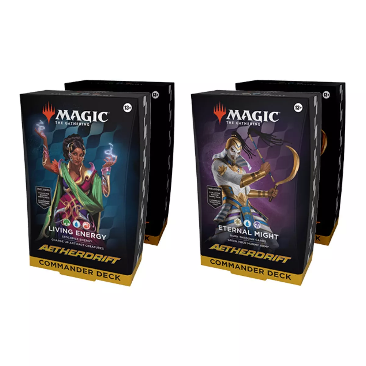 Magic The Gathering Aetherdrift Commander Deck Box (Set of 4)