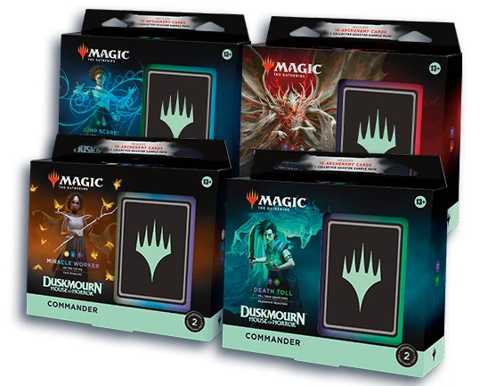 Magic the Gathering Duskmourn: House of Horror Commander Deck (Set of 4)