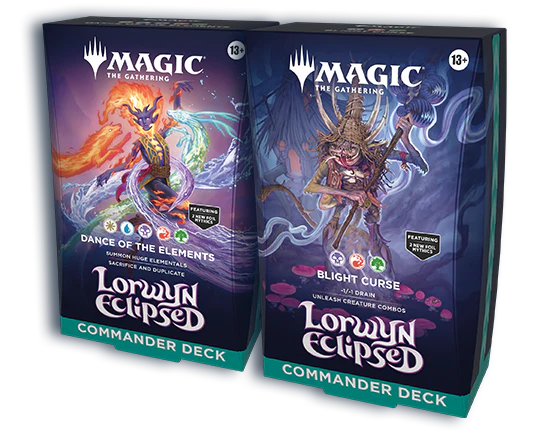 Magic The Gathering Lorwyn Eclipsed Commander Decks (Set of 2)