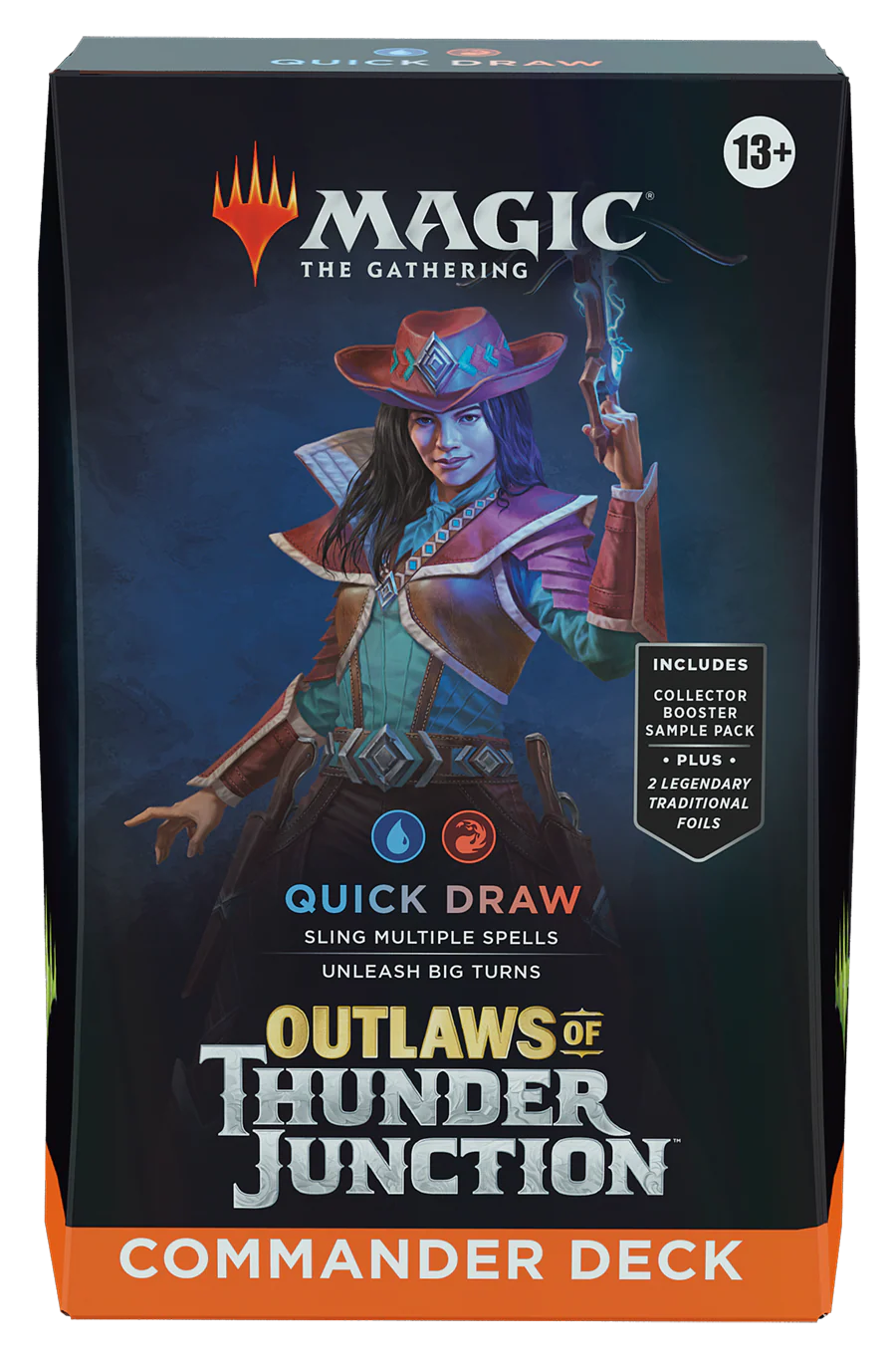 Magic The Gathering Outlaws Of Thunder Junction Commander Deck Display Box (Deck of 4 Boxes)