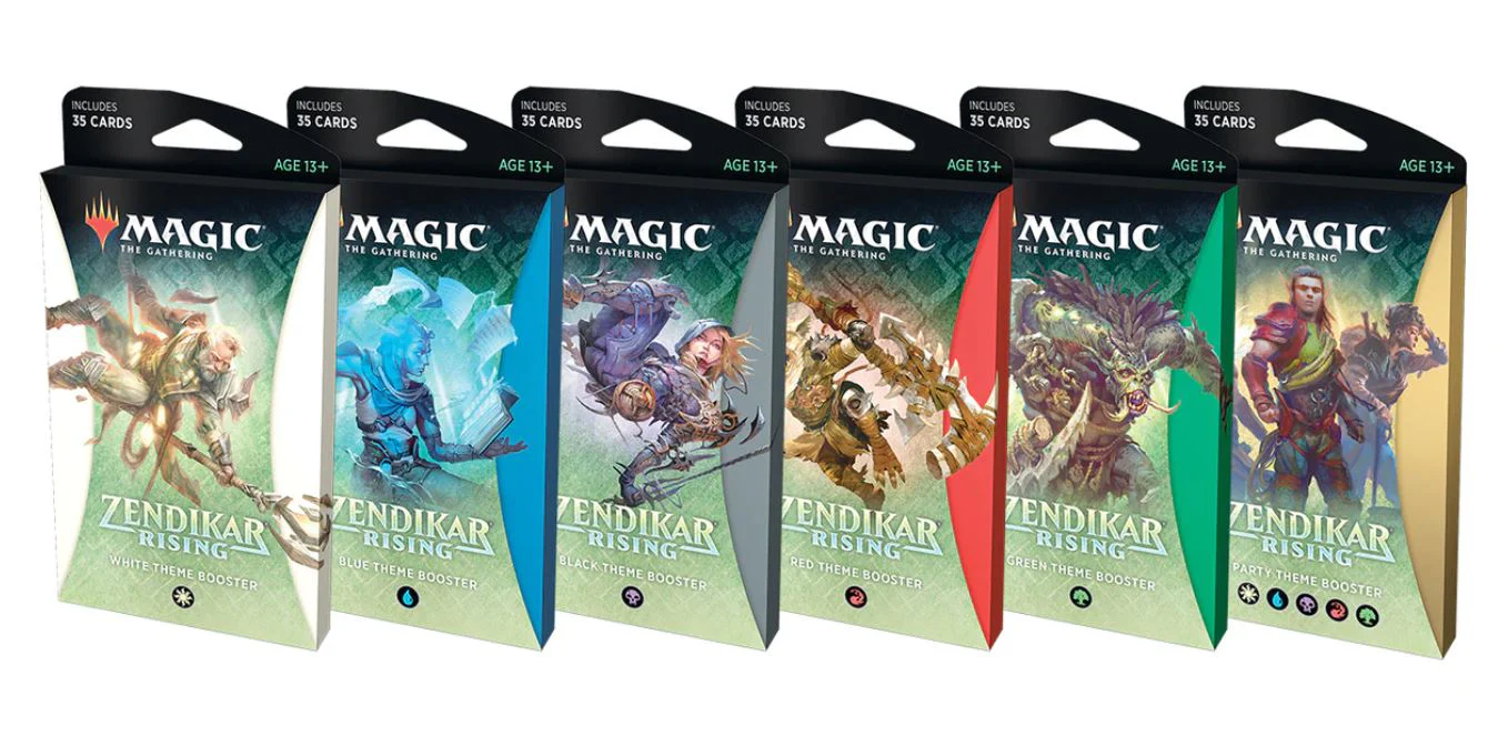 Magic The Gathering Zendikar Rising Theme Booster Packs (Lot of 6 Theme Boosters Packs)
