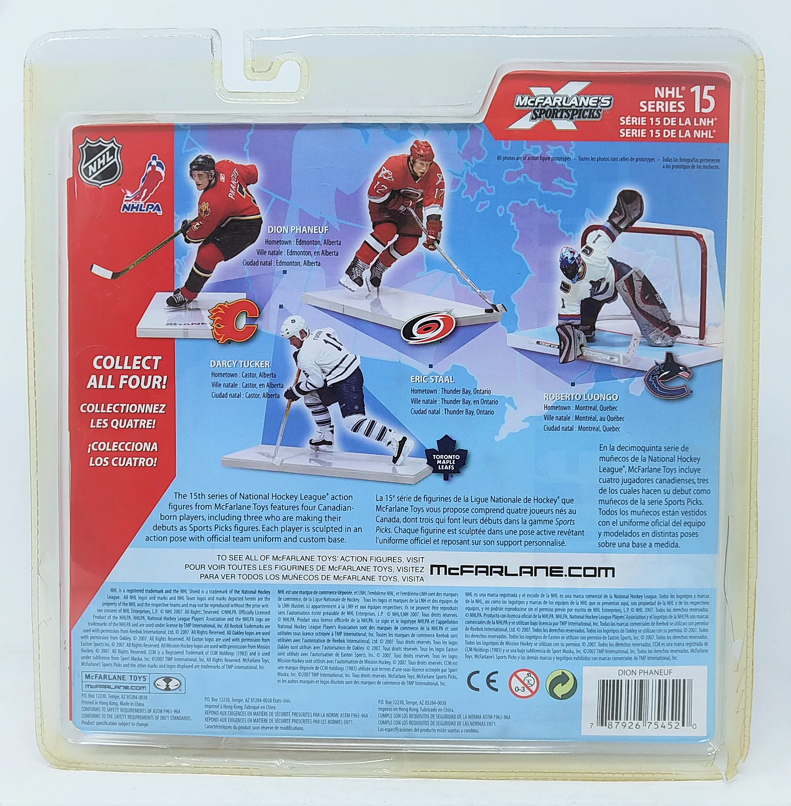 McFarlane Sportpicks Dion Phaneuf Calgary Flames Series 15 6" Player Figurine - Image 7