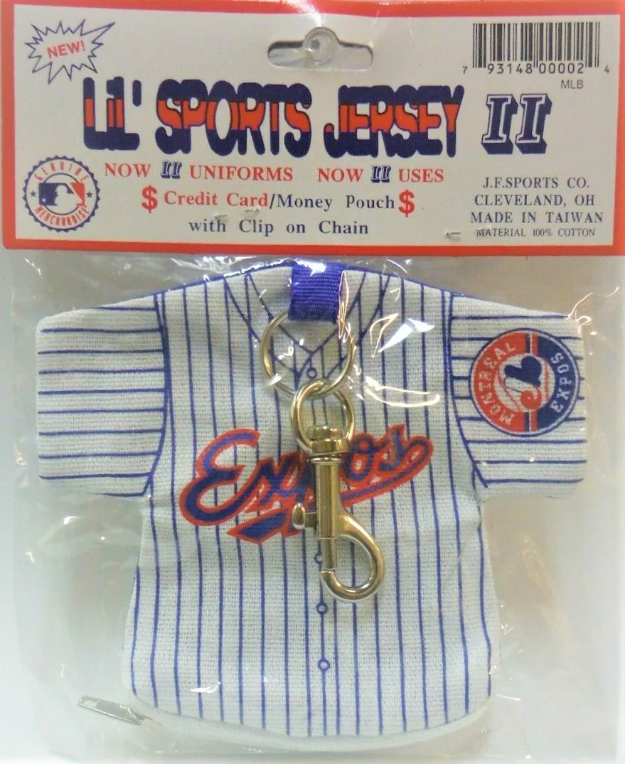 MLB Lil' Sports Jersey Money Pouch with Clip on Chain - Montreal Expos