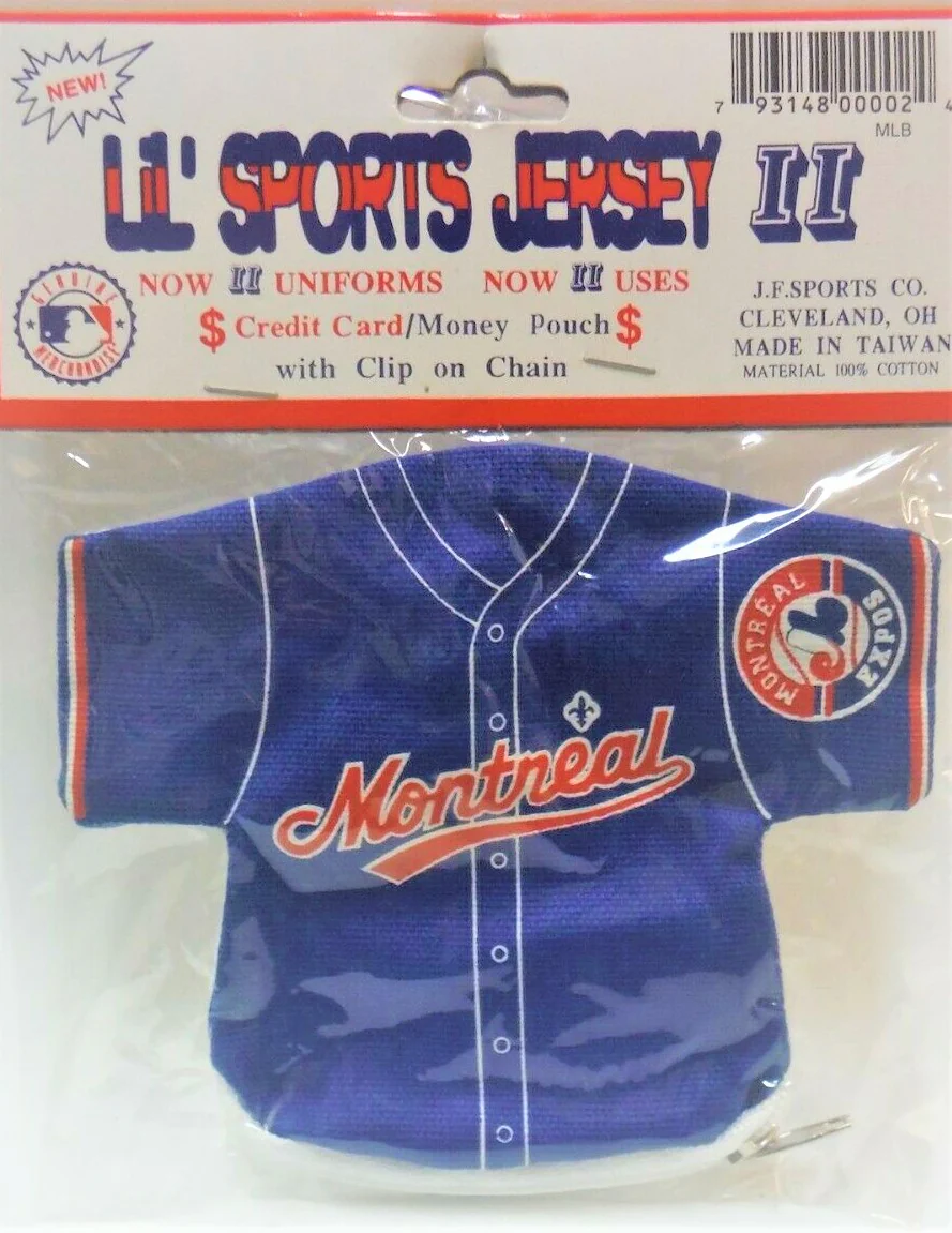 MLB Lil' Sports Jersey Money Pouch with Clip on Chain - Montreal Expos - Image 2