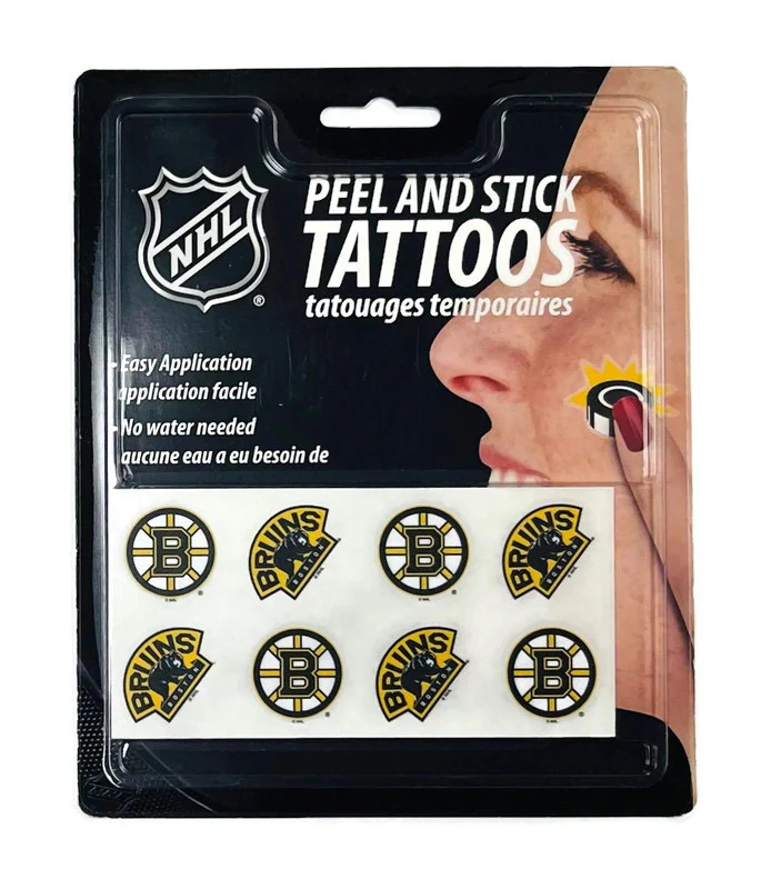 NHL Peel and Stick Boston Bruins Tattoos