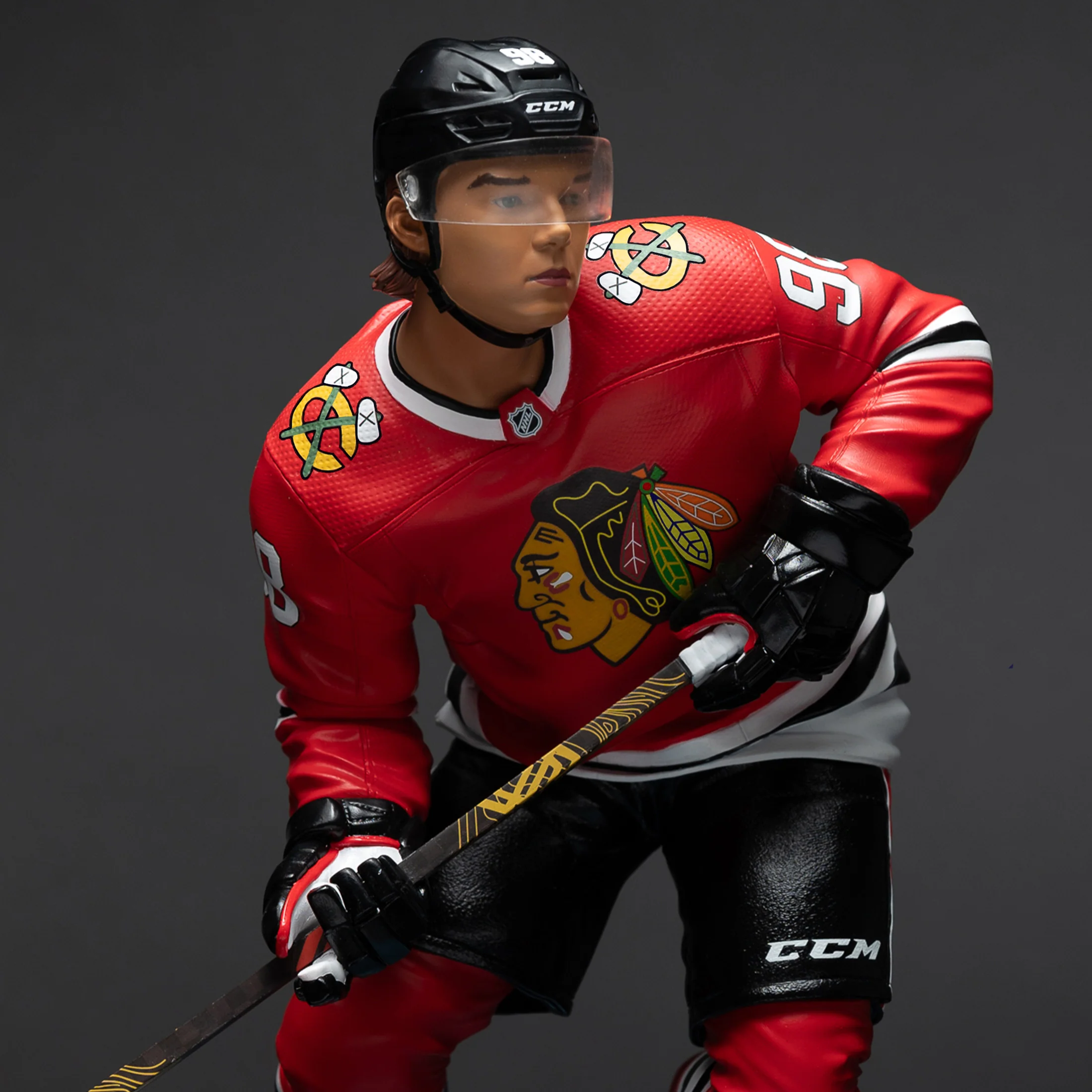 NHL Resin Statue Conner Bedard Chicago BlackHawks Limited Edition (Numbered to 300) - Image 3