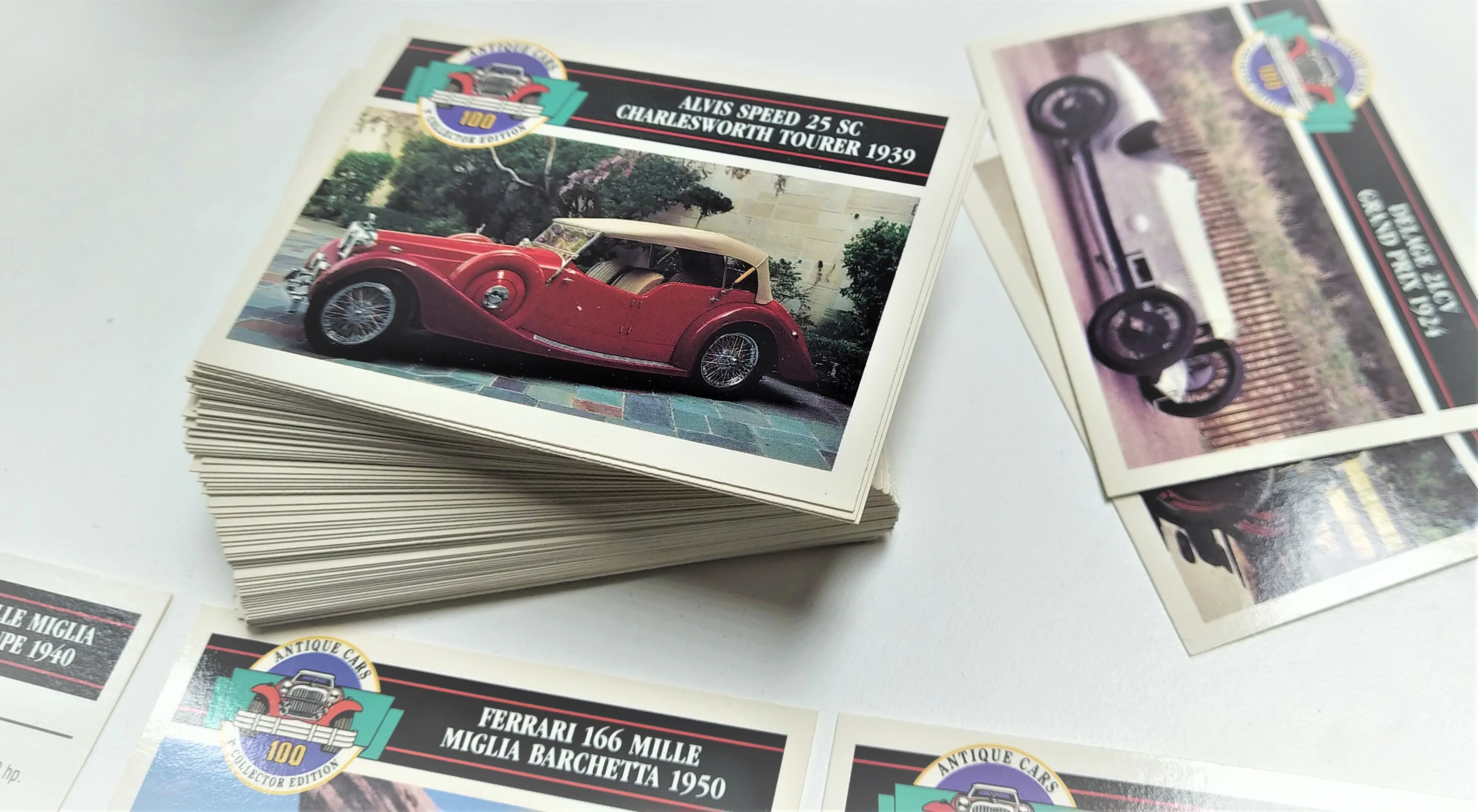 Panini Antique Cars 1st Collector Edition Complete 100 Card Set - Image 4