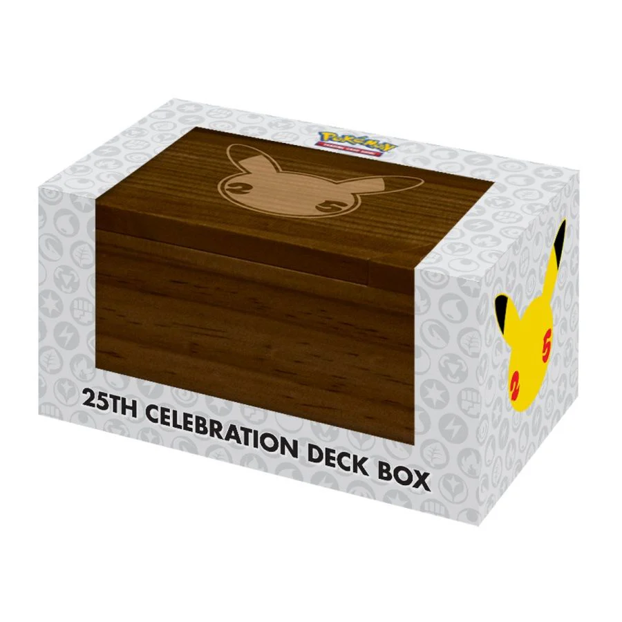 Pokemon 25th Anniversary Wooden Deck Box