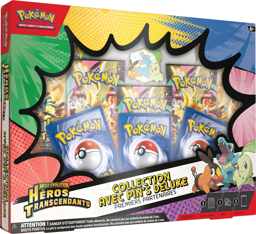 Pokemon Ascended Heroes First Partners Deluxe Pin Collection Box (French)