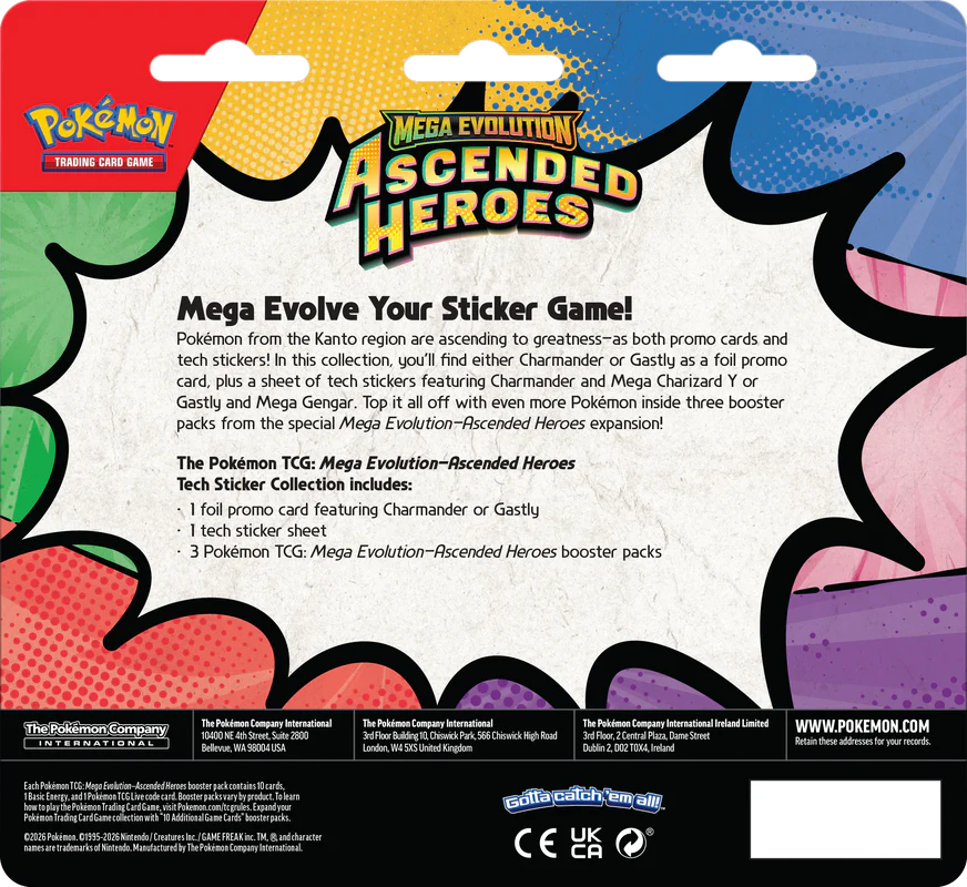 Pokemon Ascended Heroes Tech Sticker Collection Blister - Image 3