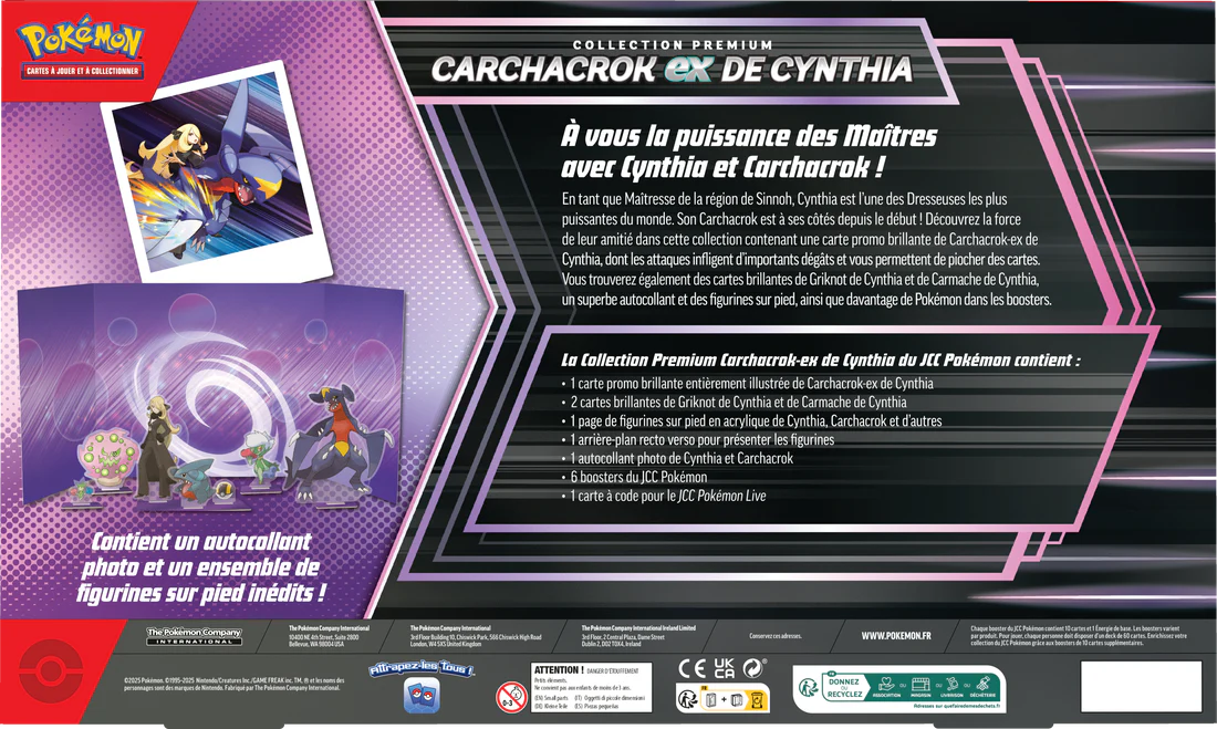 Pokemon Cynthia's Garchomp EX Premium Collection Box (French) - Image 2