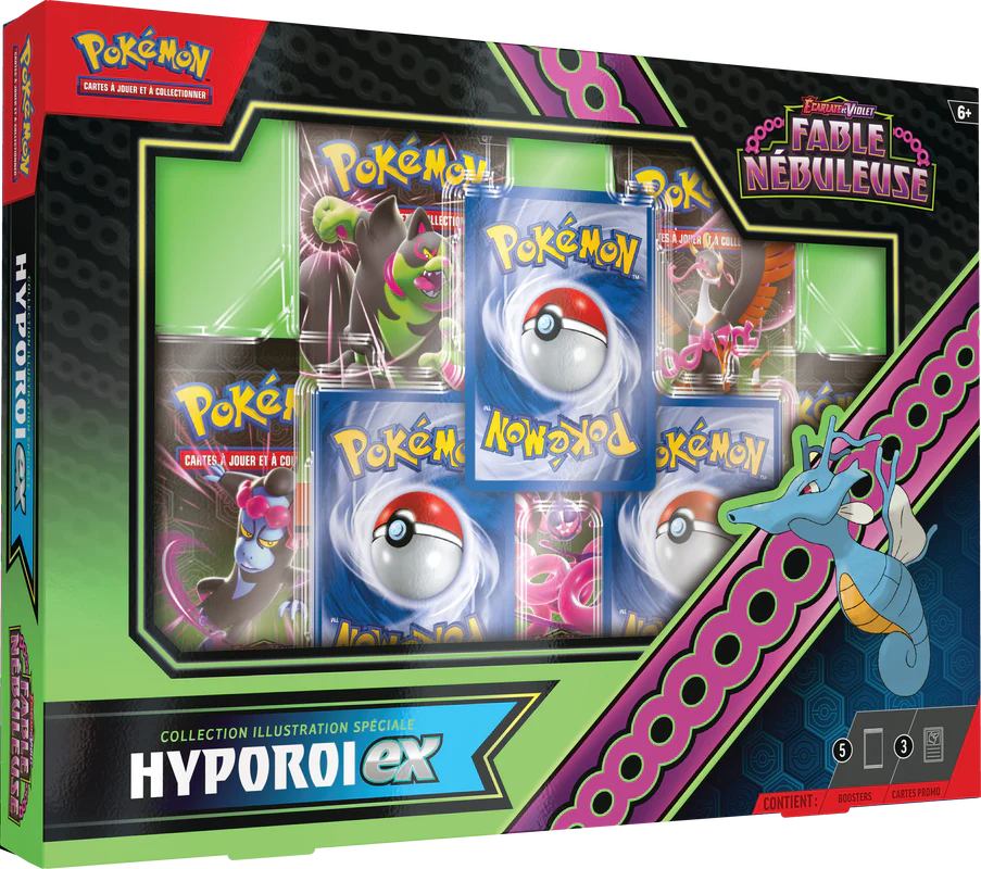 Pokemon Écarlate et Violet Fable Nébuleuse Hyporoi EX/Amphinobi EX La Boîte Collection Illustration Spéciale (French) - Image 2