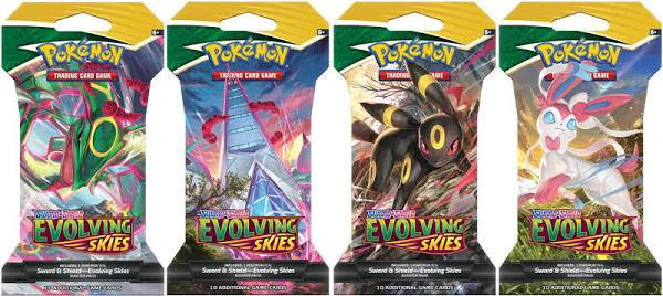 Pokemon Evolving Skies Sleeved Booster Pack (24 packs a lot)