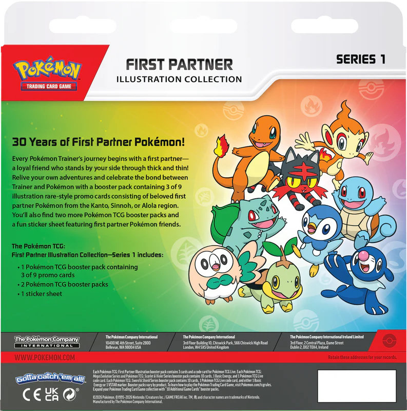 Pokemon First Partner Illustration Collection Series 1 Box - Image 3