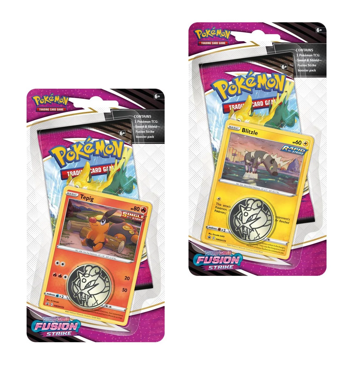 Pokemon Fusion Strike Checklane Blister Packs (Set of 2)