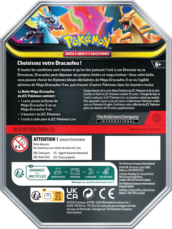 Pokemon Mega Charizard Tin (French) - Image 3