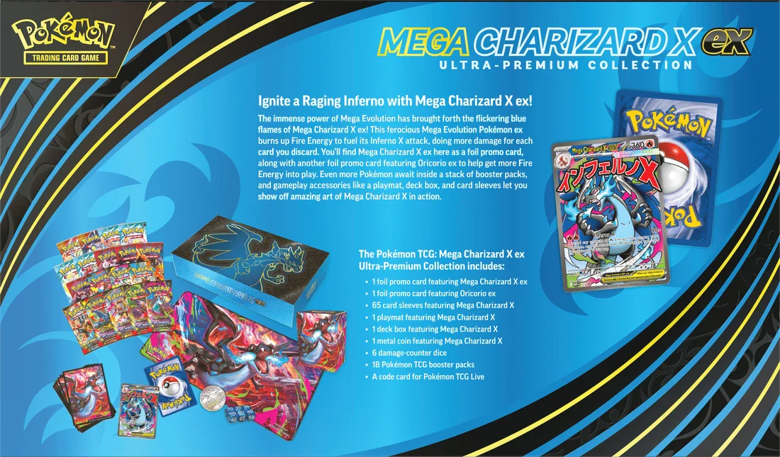 Pokemon Mega Charizard X EX Ultra Premium Collection Box - Image 2