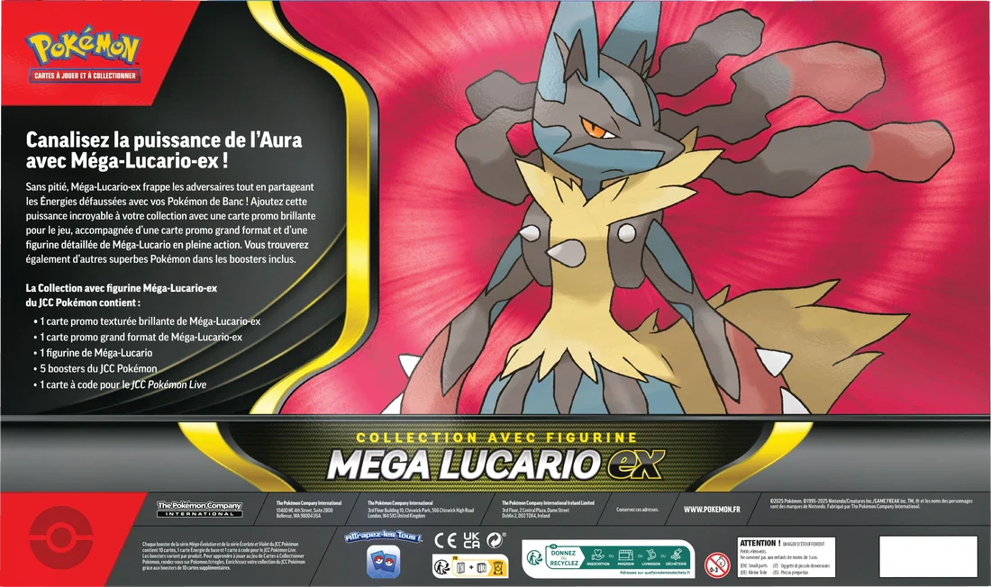 Pokemon Mega Lucario Ex Figure Collection Box (French) - Image 2