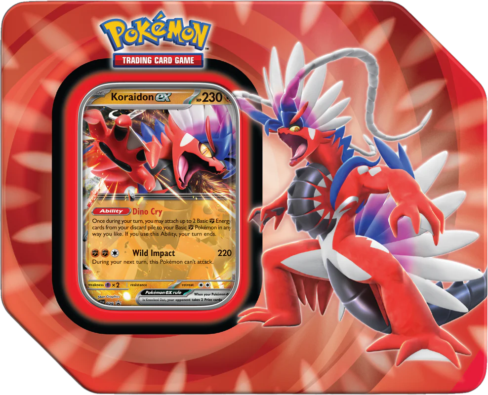 Pokemon Paldea Legends Tins (Koraidon Ex and Miraidon Ex) - Image 3
