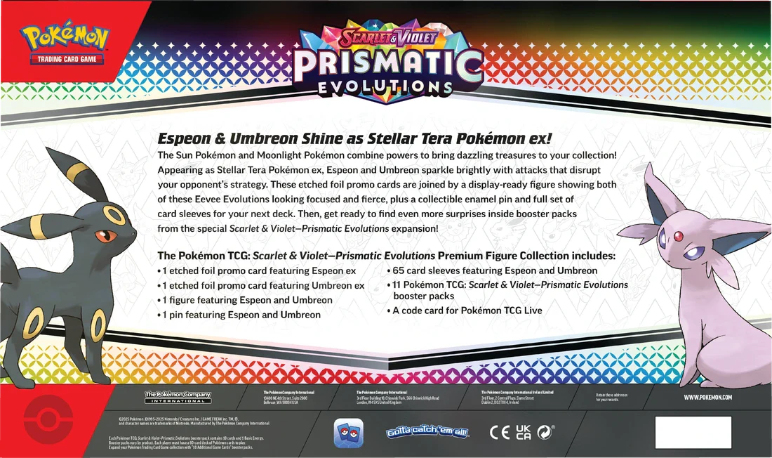 Pokemon Prismatic Evolution Premium Figure Collection Box - Image 3