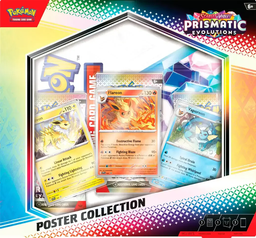 Pokemon Prismatic Evolutions Poster Collection Box