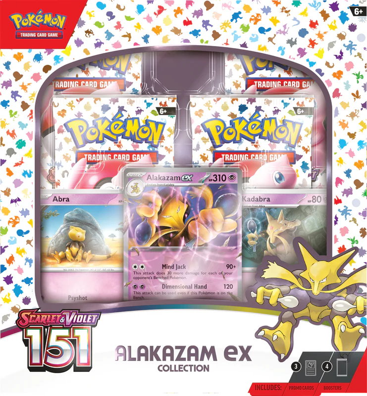 Pokemon Scarlet and Violet 151 Alakazam Ex Collection Box