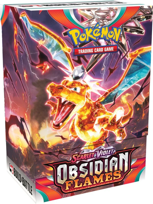 Pokemon Scarlet And Violet Obsidian Flames Build and Battle Display Box