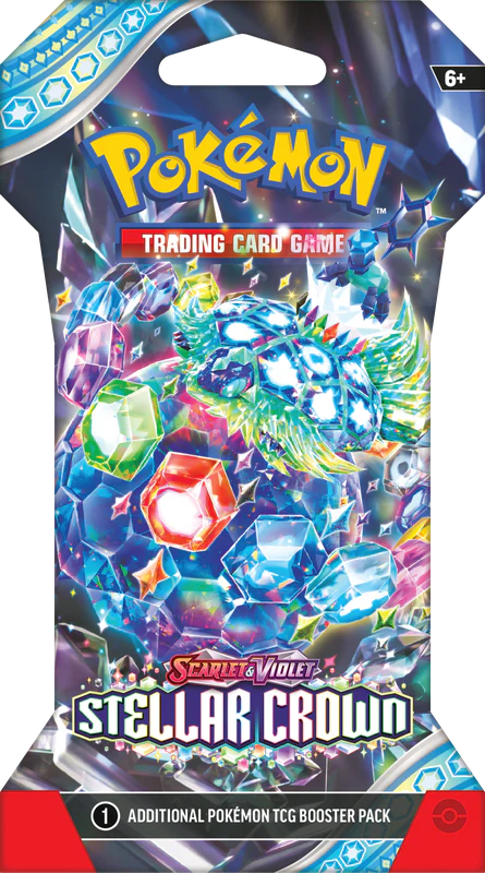 Pokemon Scarlet And Violet Stellar Crown Sleeved Booster Pack (12 Packs a Lot) - Image 2