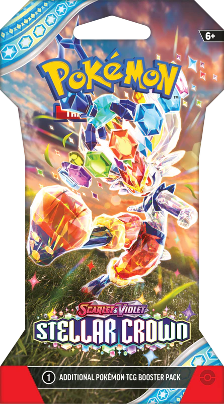 Pokemon Scarlet And Violet Stellar Crown Sleeved Booster Pack (12 Packs a Lot) - Image 3