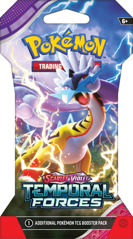Pokemon Scarlet and Violet Temporal Forces Sleeved Booster Pack (12 packs lot)