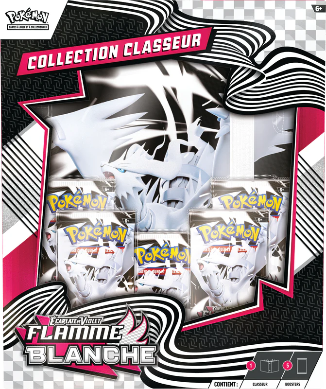Pokemon Scarlet and Violet White Flare Binder Collection (French)