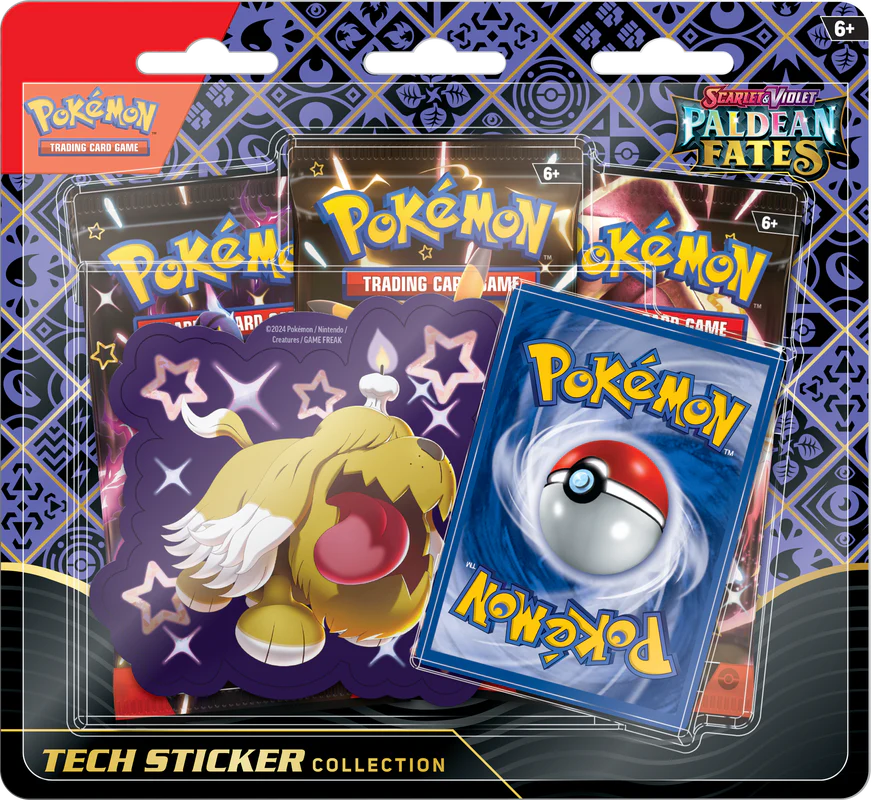 Pokemon Scarlet & Violet Paldean Fates Tech Sticker Collection Blister - Image 2