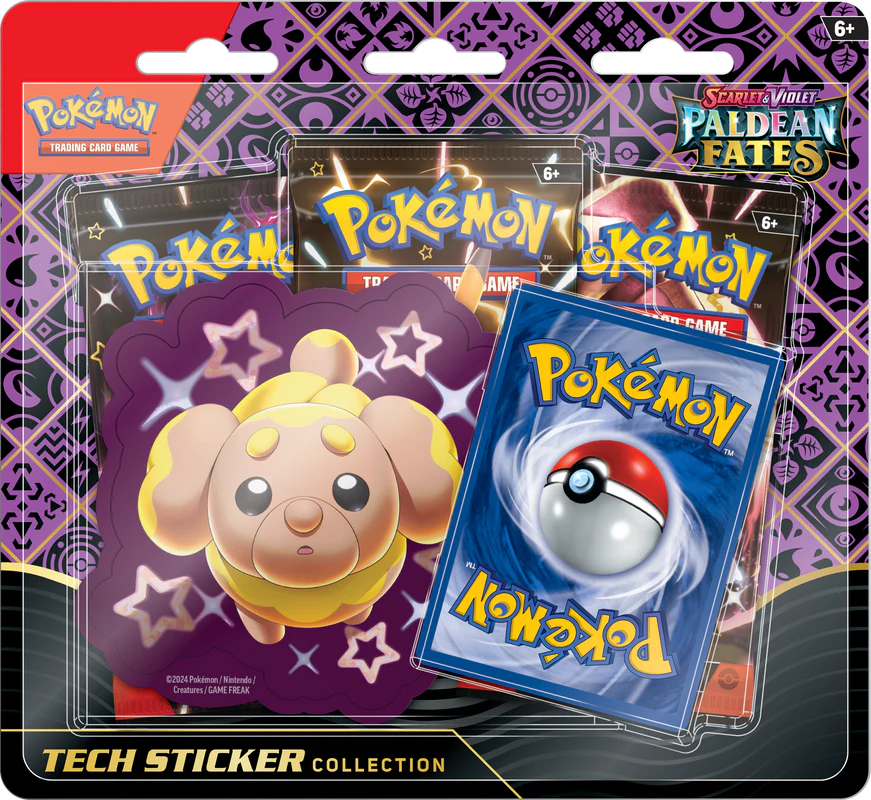 Pokemon Scarlet & Violet Paldean Fates Tech Sticker Collection Blister - Image 3