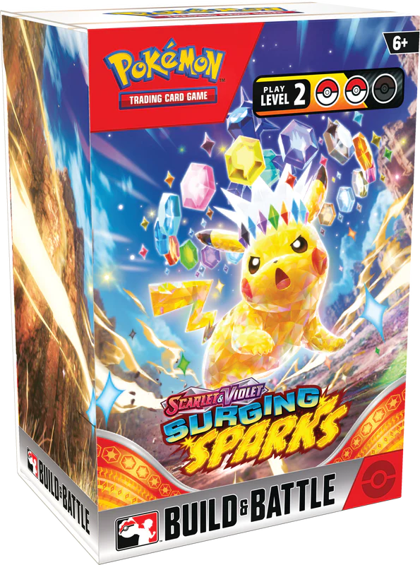 Pokemon Scarlet & Violet Surging Sparks Build & Battle Box