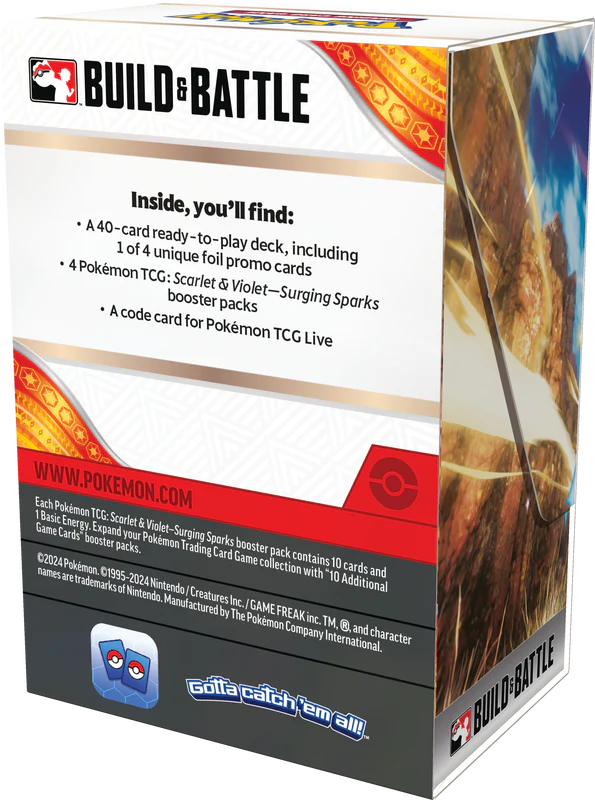 Pokemon Scarlet & Violet Surging Sparks Build & Battle Box - Image 3